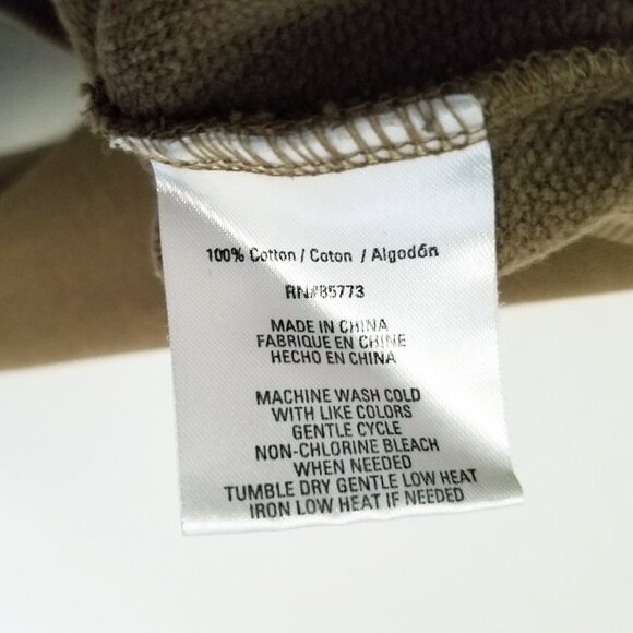 O'Niell Offshore Cotton Fleece Graphic Hoodie M Olive Green Mushroom Flower Boho - Picture 11 of 16